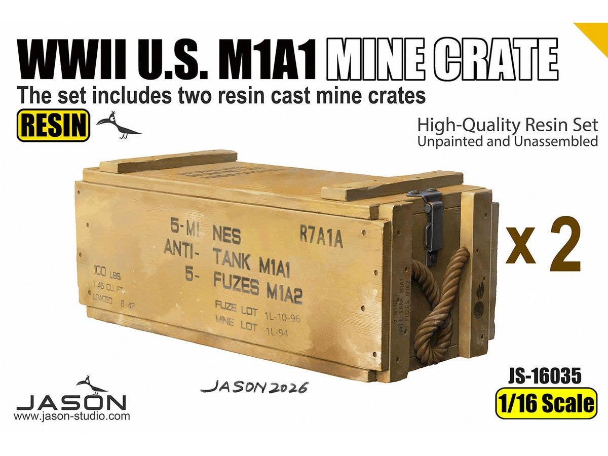 WWII U.S. M1A1 MINE CRATE