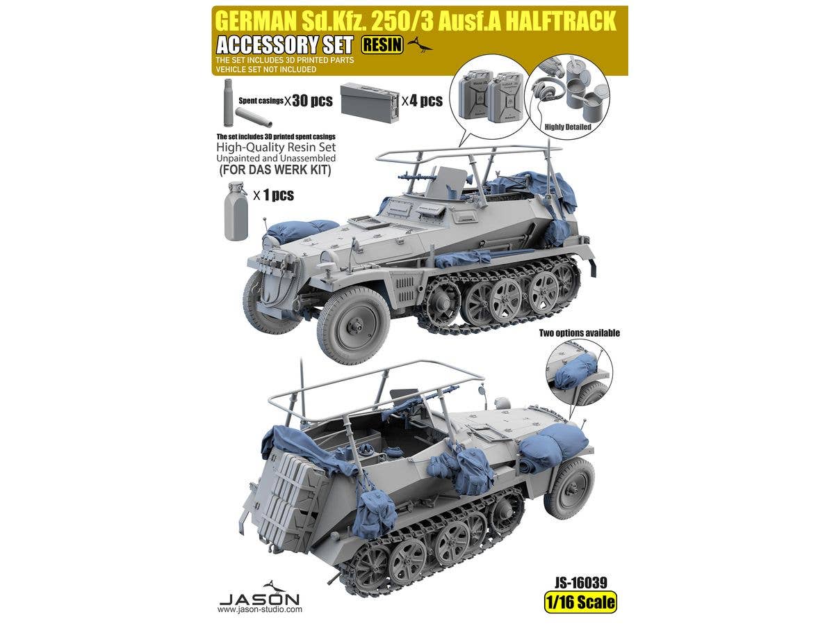 GERMAN Sd.Kfz.250/3 Ausf.A HALFTRACK ACCESSORY SET