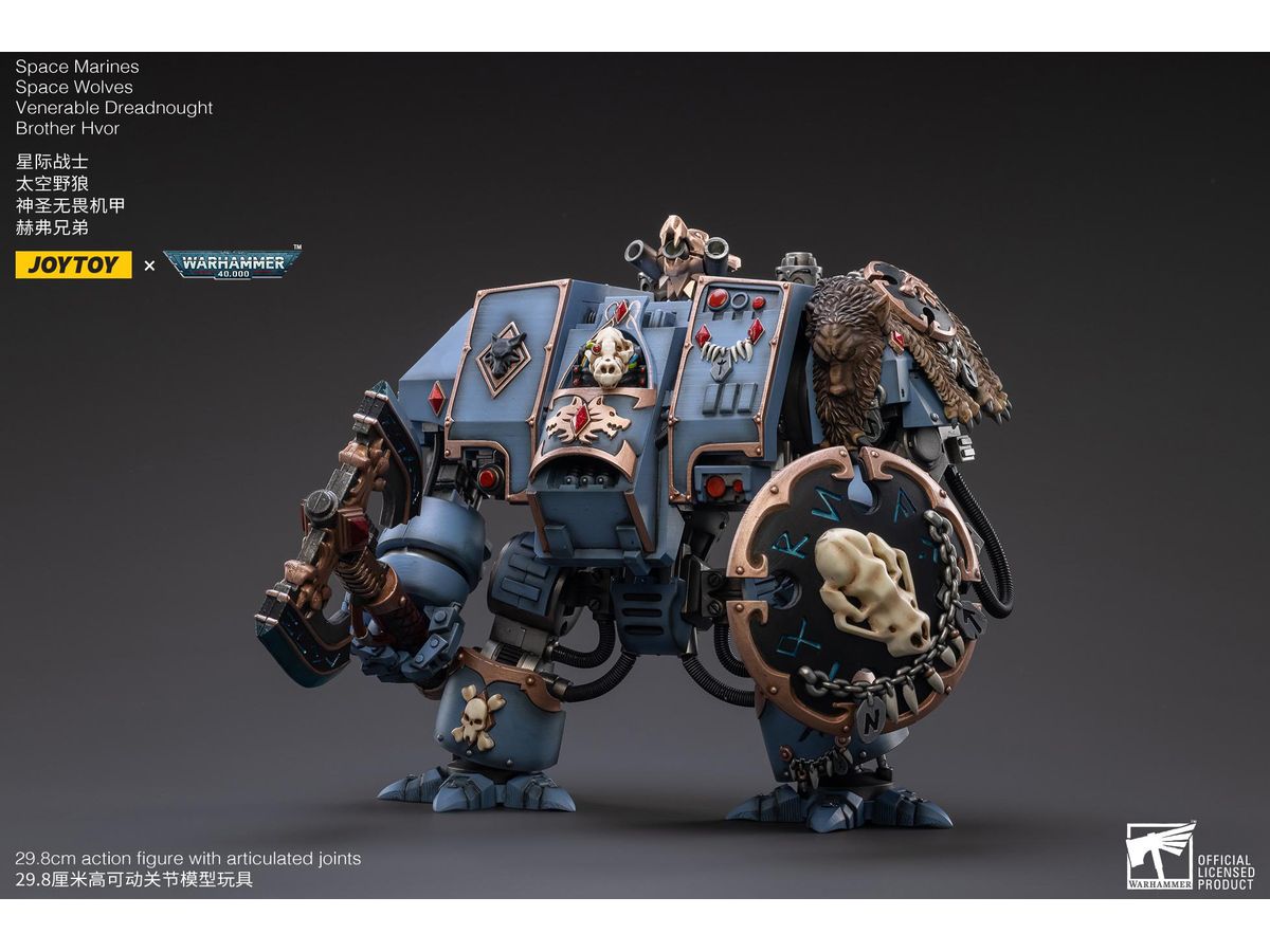 Warhammer 40K Space Wolves Venerable Dreadnought Brother Hvor