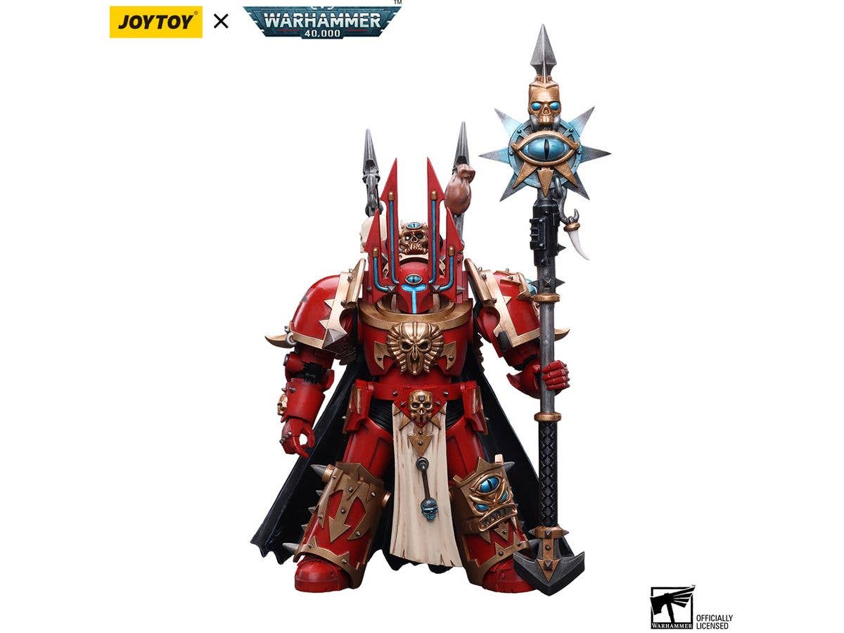 Warhammer 40K Chaos Space Marines Crimson Slaughter Sorcerer Lord in Terminator Armor