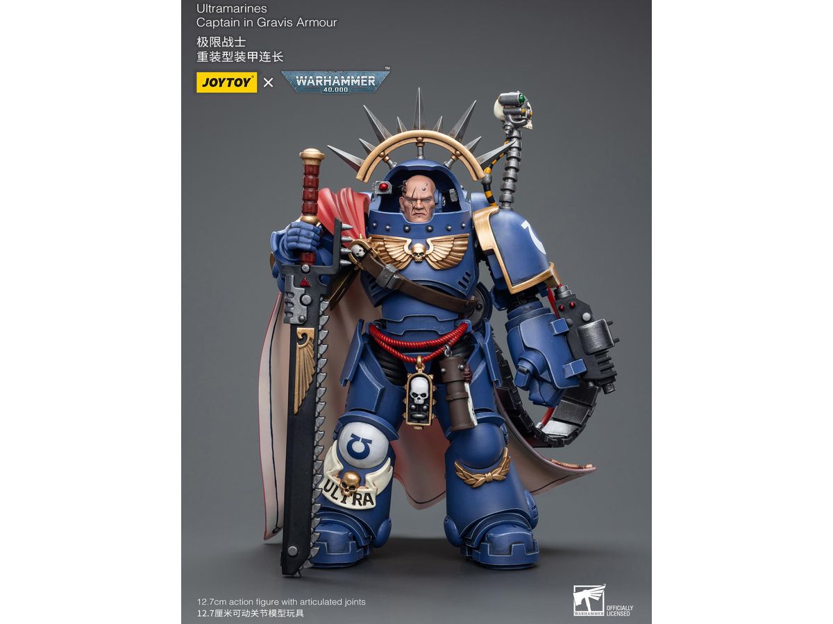 Warhammer 40K Ultramarines Captain in Gravis Armor