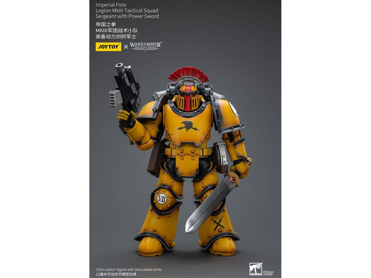 Warhammer The Horus Heresy Imperial Fists Legion MkIII Tactical Squad Sergeant with Power Sword