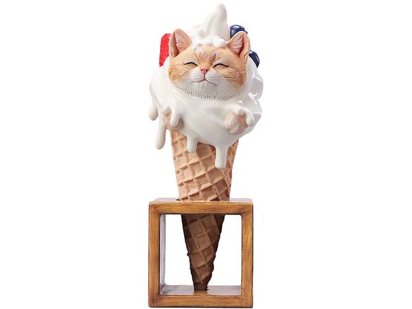 Kitty Cone Figurine