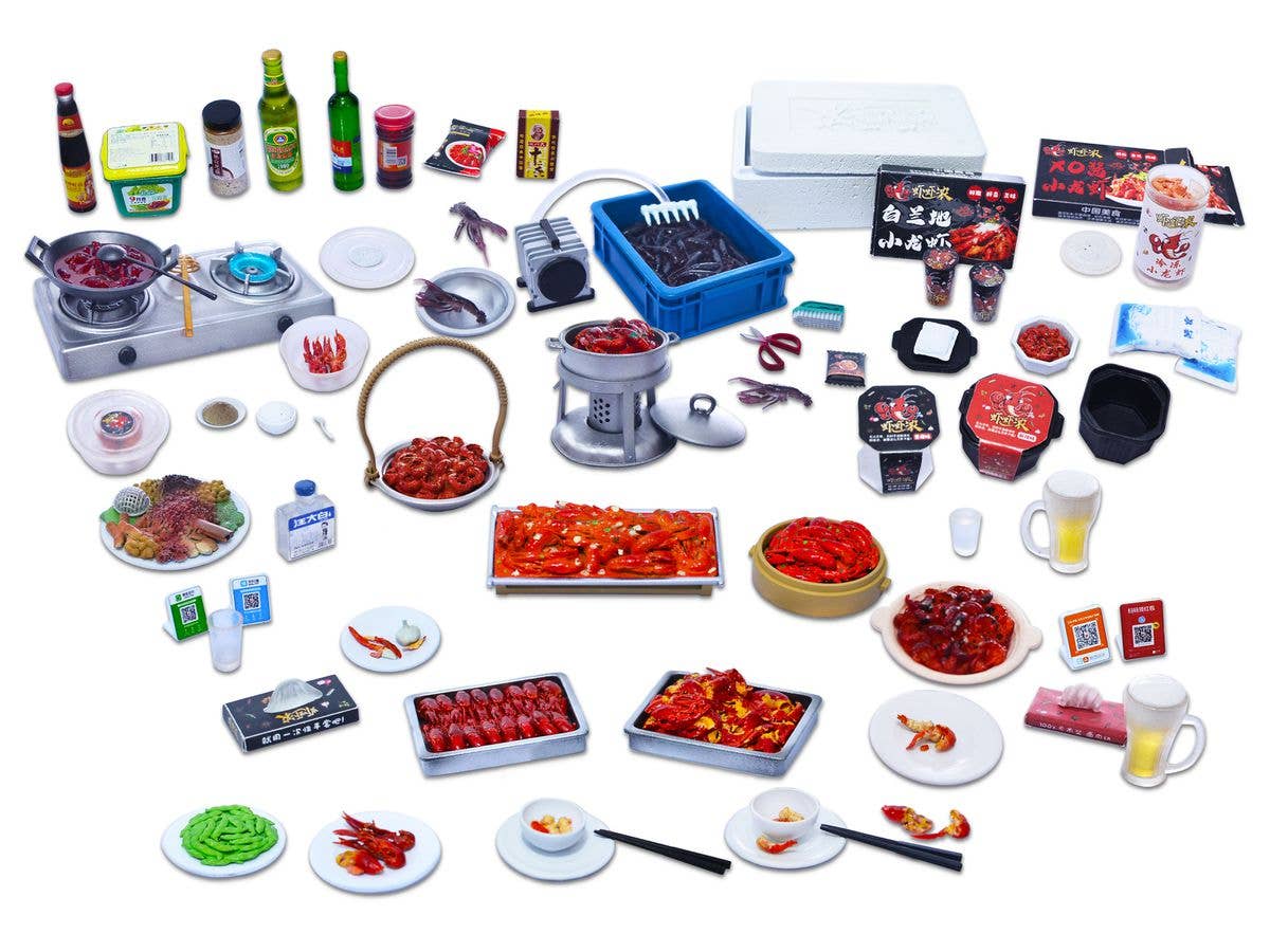 JYKYS Crayfish Full Course Trading Figure Set: 1Box (10pcs)