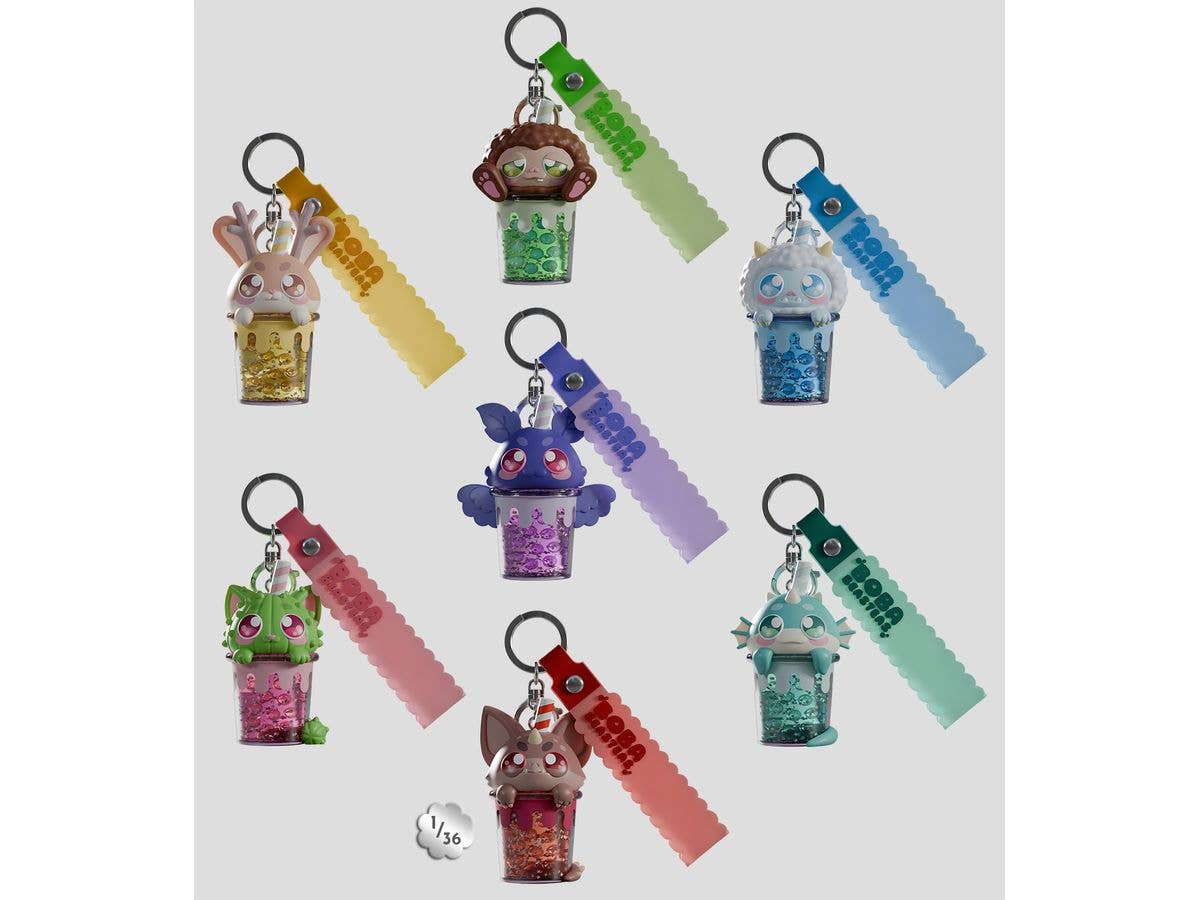 Boba Beasteas Keychain Blind Box 1Box 6pcs