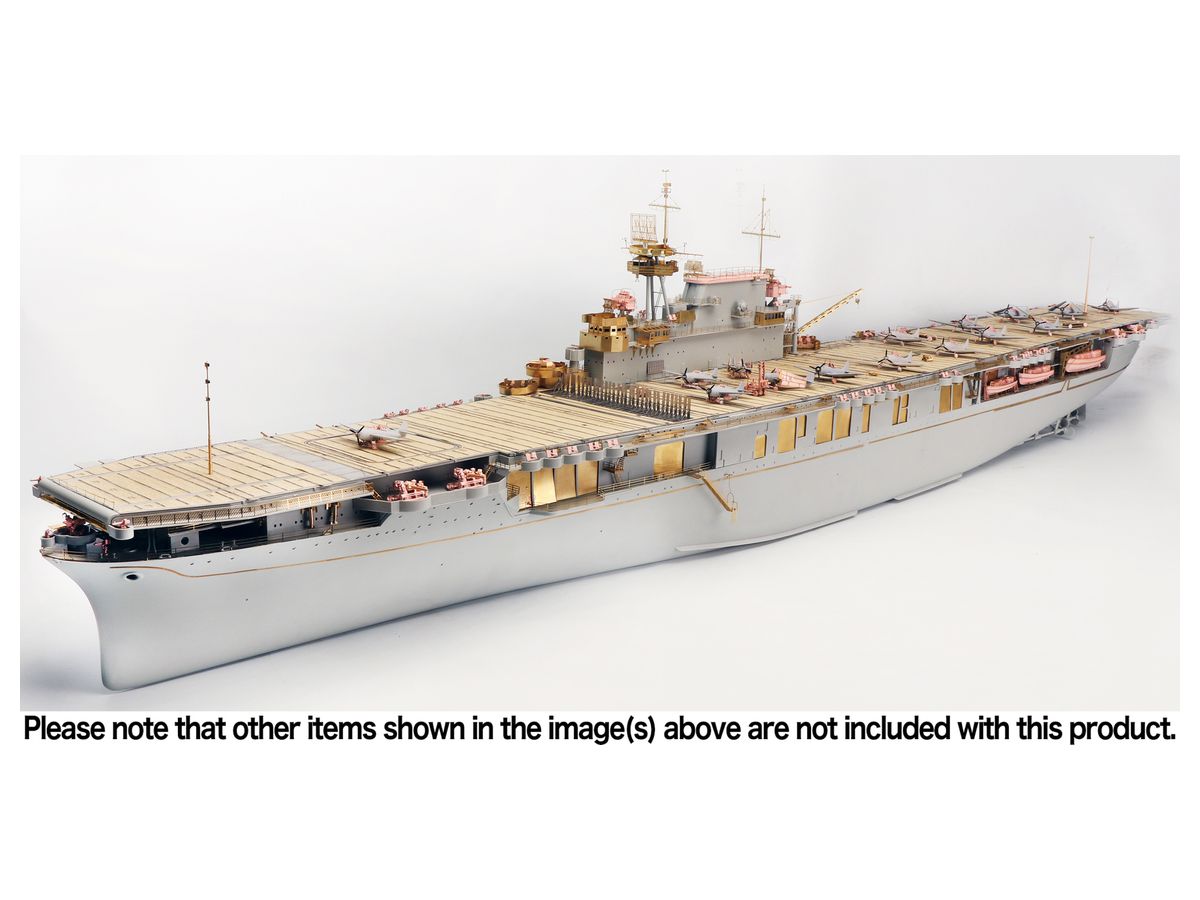 US Navy Aircraft Carrier CV-6 Enterprise Detail Up Parts DX w/With Wooden Deck Sheet for Trumpeter