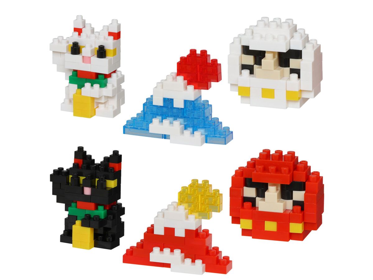 nanoblock NBMC_50S mininano Lucky Charm & Omikuji 1Box 6pcs (Reissue)