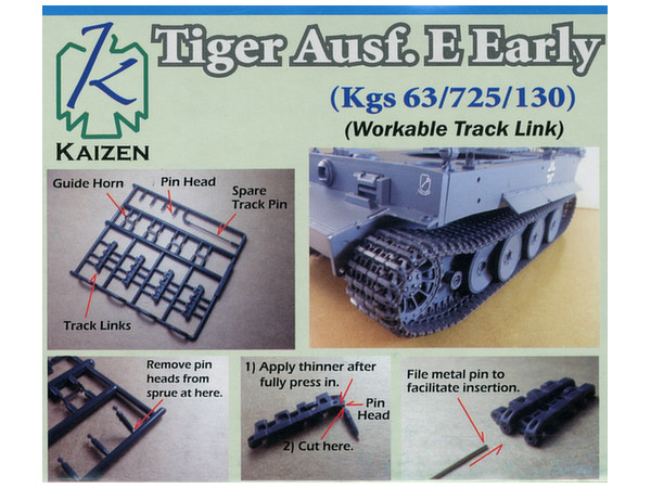 Tiger I Early / Mid Model Type Workable Track Set