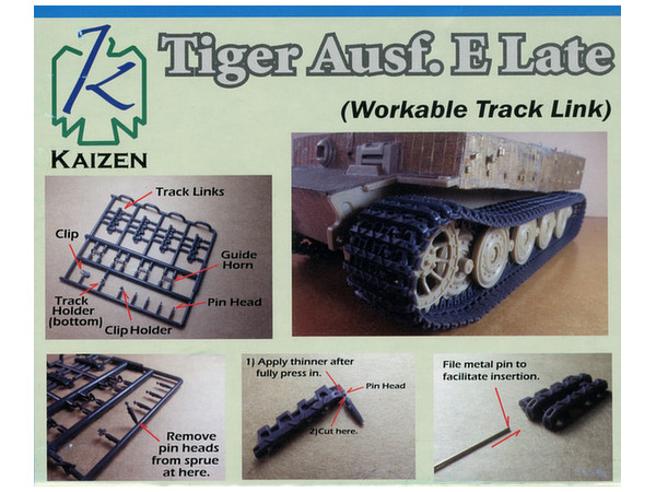 Tiger I Mid Model / Late Type Workable Track Set