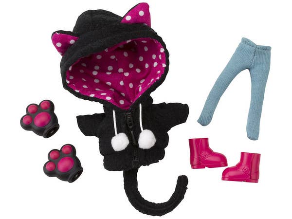 Cu-poche Extra: Animal Hoodie Set (Black Cat) (Reissue)