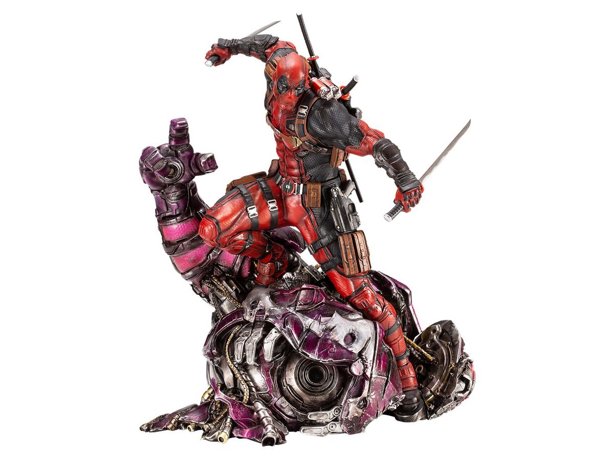 MARVEL UNIVERSE Deadpool FINE ART STATUE Signature Series -Featuring the Kucharek Brothers-