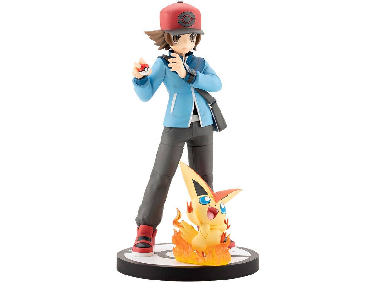 Pokemon Touya with Victini ARTFX J STATUE (Pokemon Black and White)