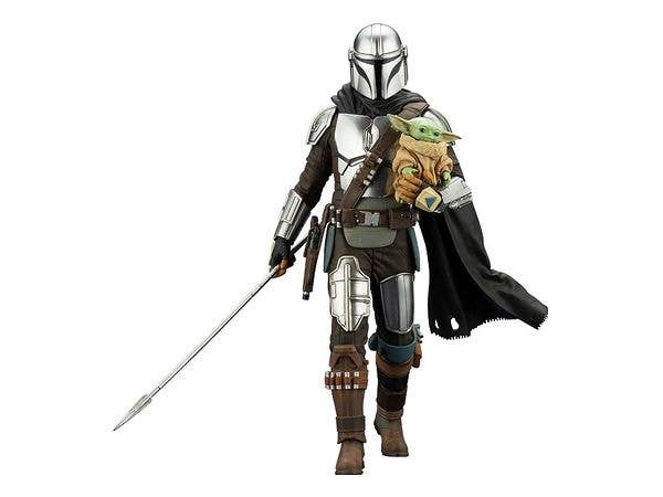 ARTFX+ MANDALORIAN & GROGU with Beskar Staff