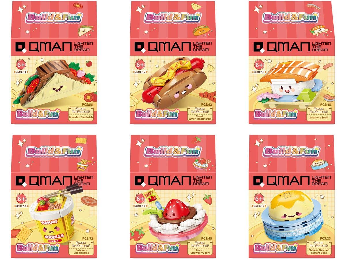 35017 Qman restaurant (6 Assorted) 1Box 6pcs