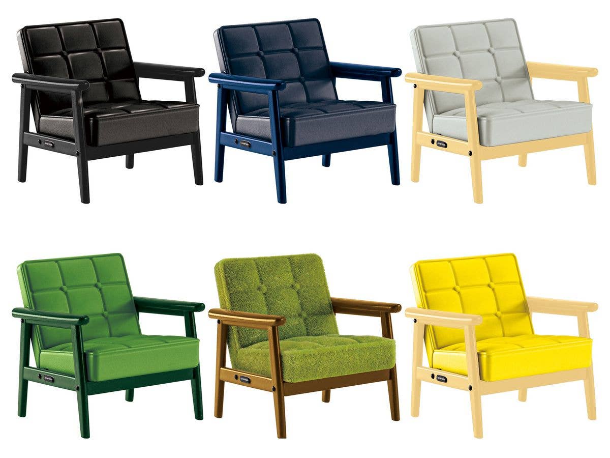 Karimoku 60 Miniature Furniture K Chair 60th Anniversary BOX: 1Box (9pcs)