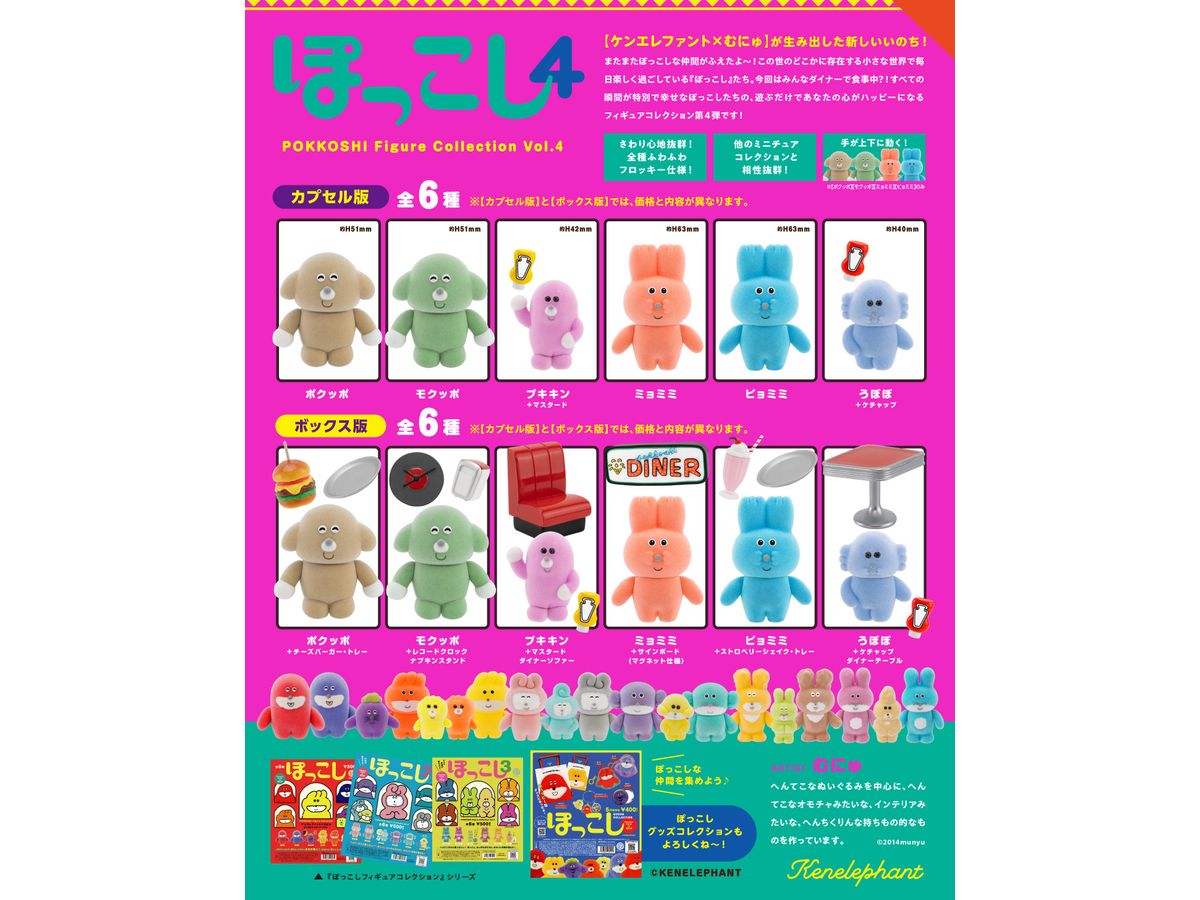 Pokkoshi Figure Collection 4th Edition BOX 1Box 6pcs