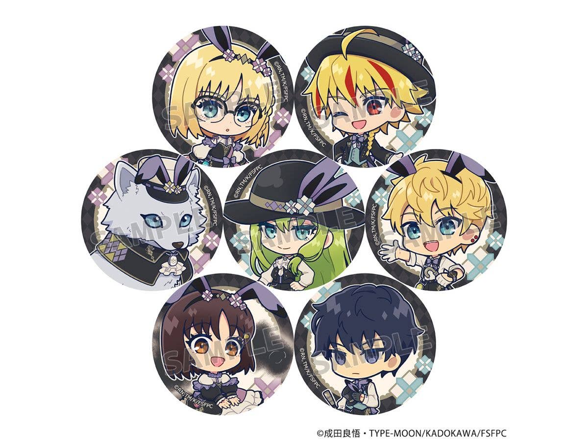 Fate/strange Fake: Trading Can Badge (Mini Character) 1 Box (7 pieces)