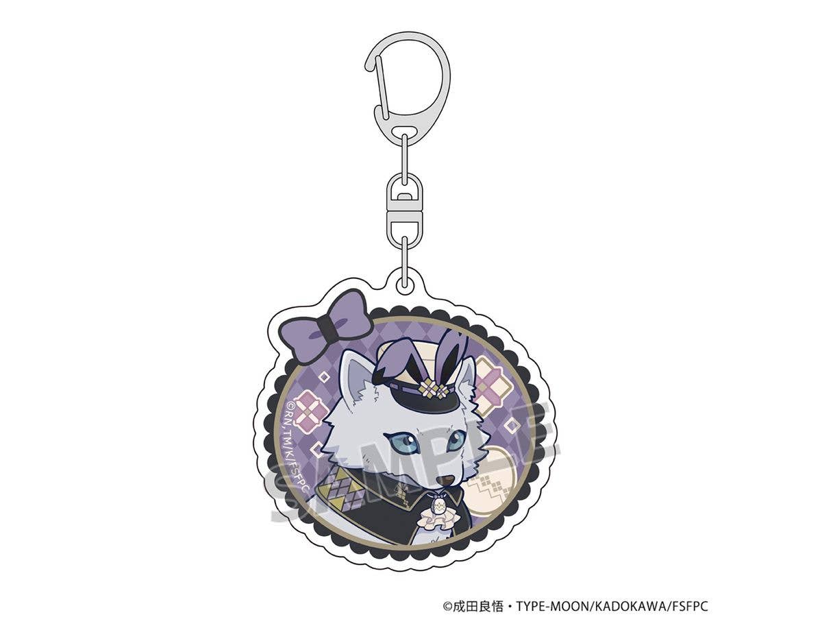 Fate/strange Fake: Acrylic Keychain (Silver Wolf Chimera/Mini Character)