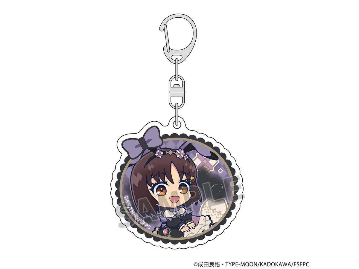 Fate/strange Fake: Acrylic Keychain (Tsubaki Kurigaoka & Rider/Mini Character)