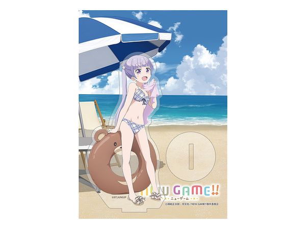 New Game!!: Acrylic Stand (Aoba Suzukaze: Swimwear)
