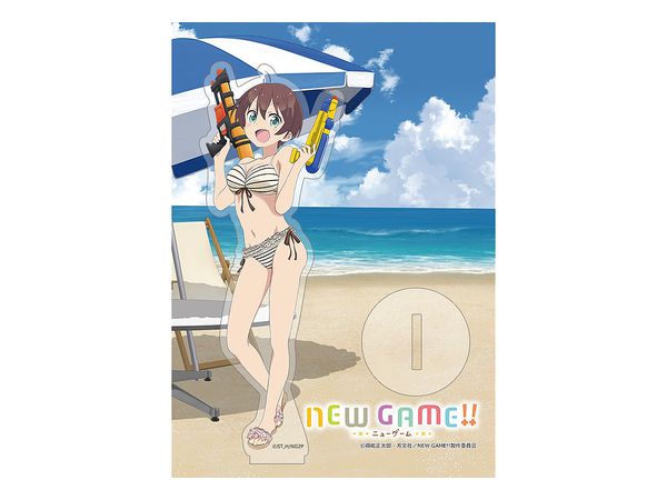 New Game!!: Acrylic Stand (Hajime Shinoda: Swimwear)