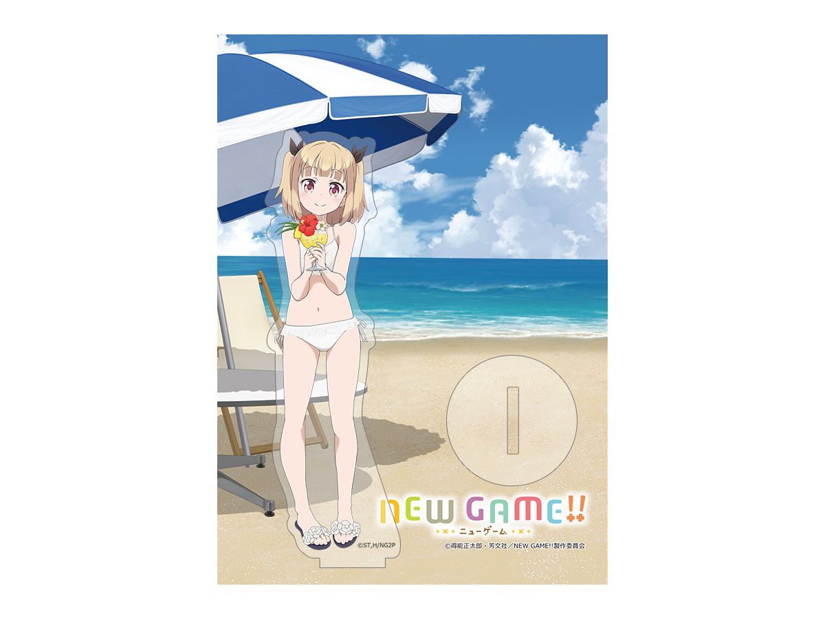 New Game!!: Acrylic Stand (Yun Iijima: Swimwear)