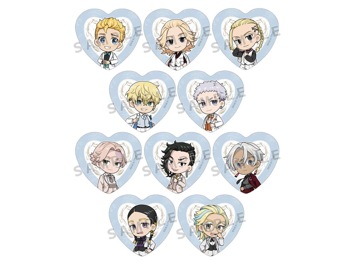 Tokyo Revengers : Heart Can Badge (Tuxedo / Mini character) 1BOX10Pcs