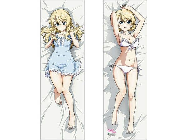 Girls und Panzer Final Chapter: Specially Illustrated Body Pillow Cover (Darjeeling / White) Smooth Knit