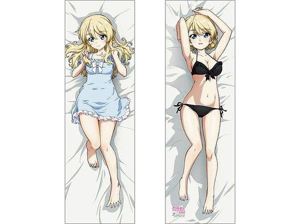Girls und Panzer Final Chapter: Specially Illustrated Body Pillow Cover (Darjeeling / Black) Smooth Knit
