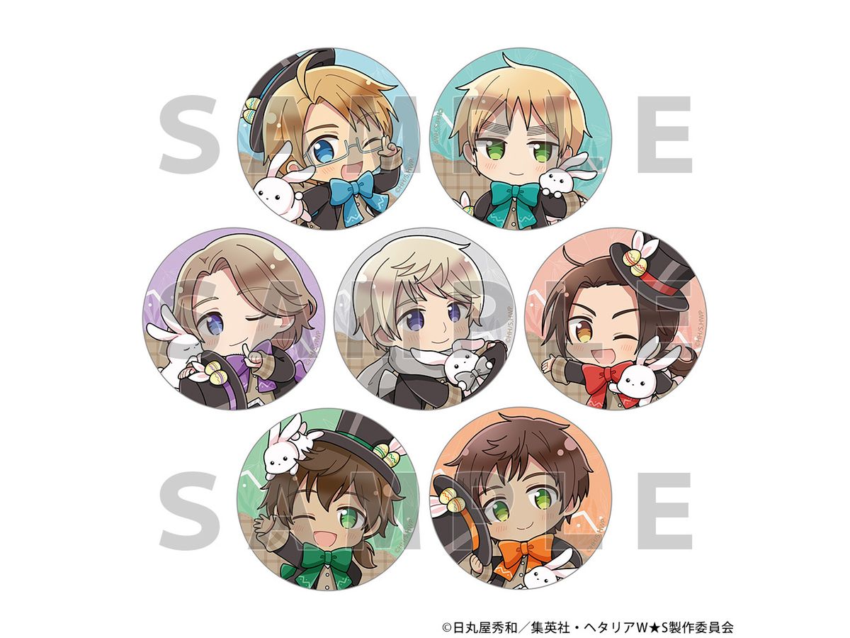 Hetalia World Stars: Trading Badges (Easter / Ver.B) 1Box 7Pcs