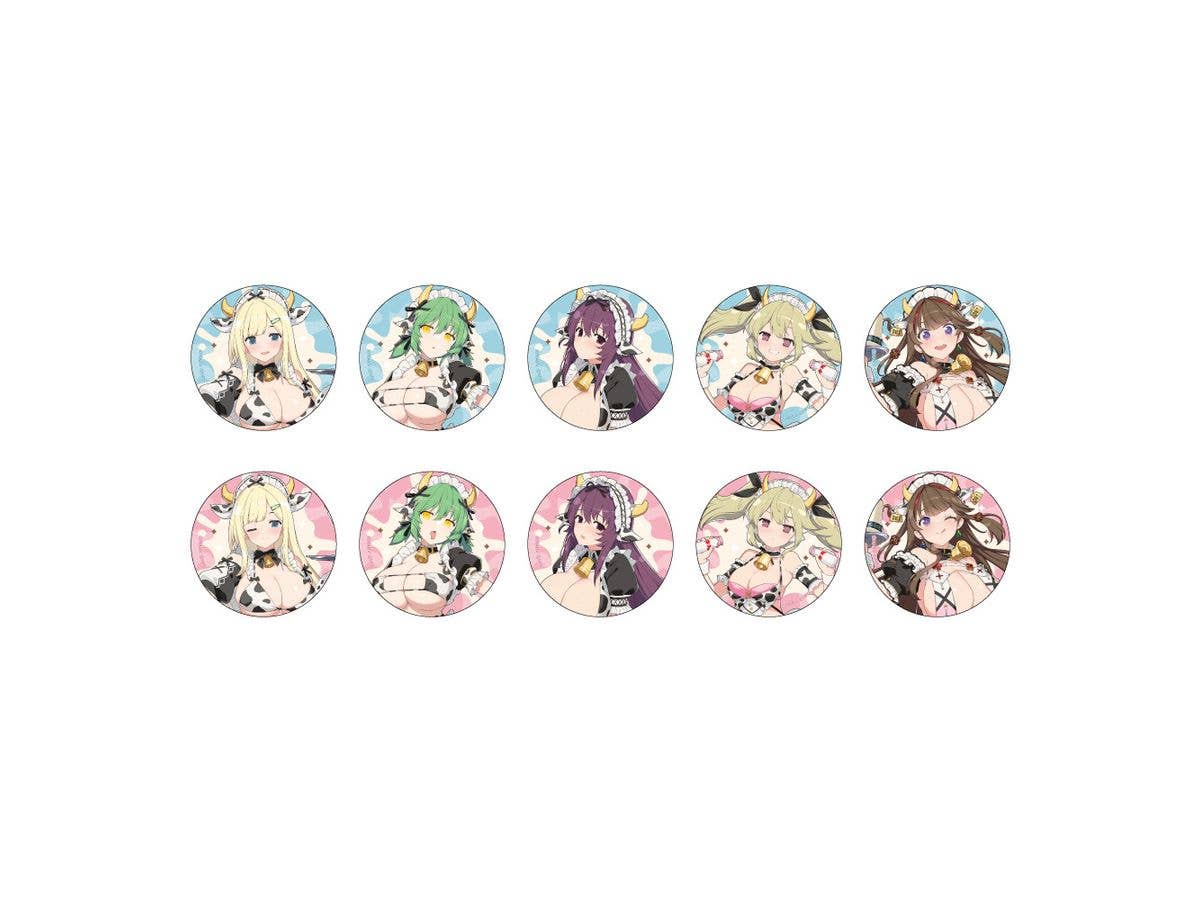 Shinobi Master Senran Kagura NEW LINK: Original Illustration Trading Can Badge (Milky Maid) 1 Box 10pcs