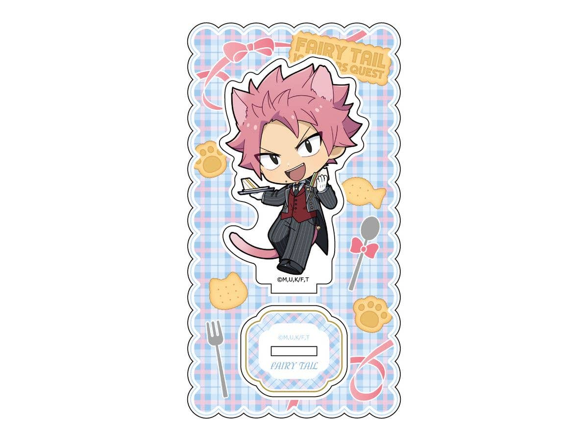 FAIRY TAIL 100 Year Quest: Acrylic Stand (Natsu / Cat-Eared Waiter Outfit)