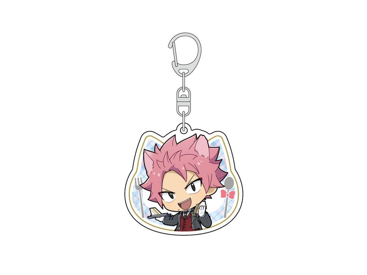 FAIRY TAIL 100 Year Quest: Acrylic Keychain (Natsu / Cat Ear Waiter Outfit)