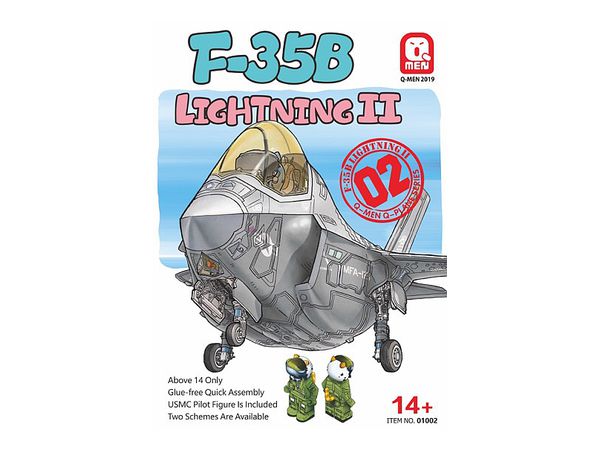 Q-MEN Series: USAF F-35B Lightning II w/Pilot Figure