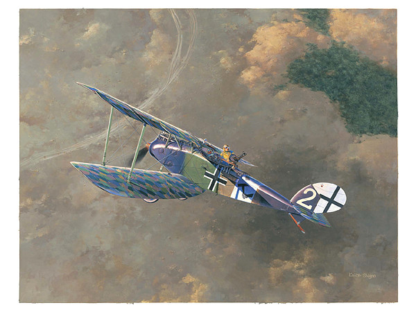 Shigeo Koike Art Print: Halberstadt CL.IV Reconnaissance Biplane