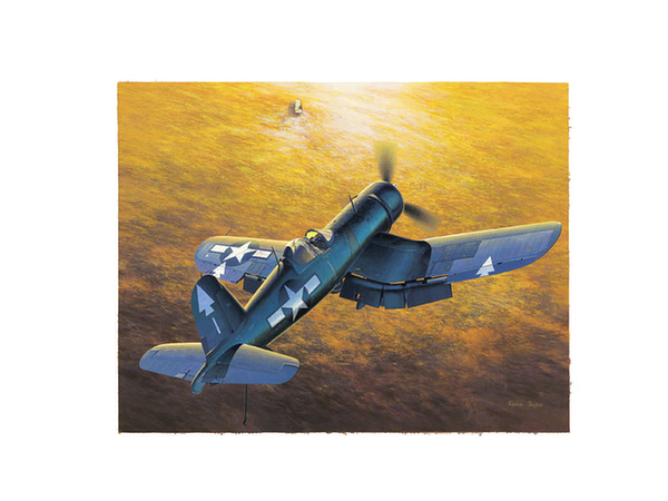 Shigeo Koike Art Print: Vought F4U-1D Corsair