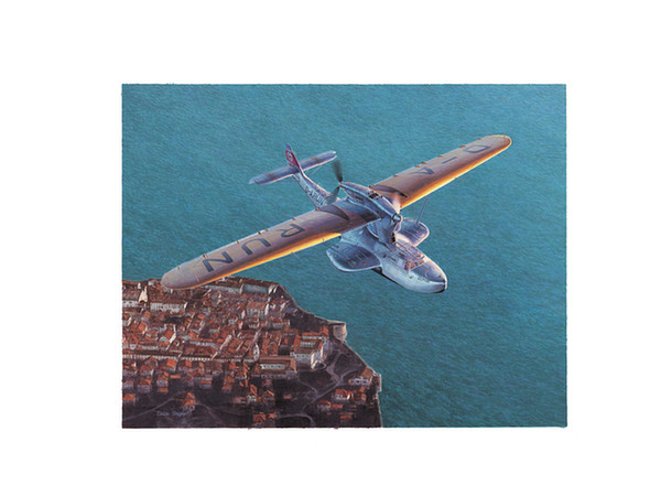 Shigeo Koike Art Print: Dornier Do 18E "Zephir" Postal Aircraft