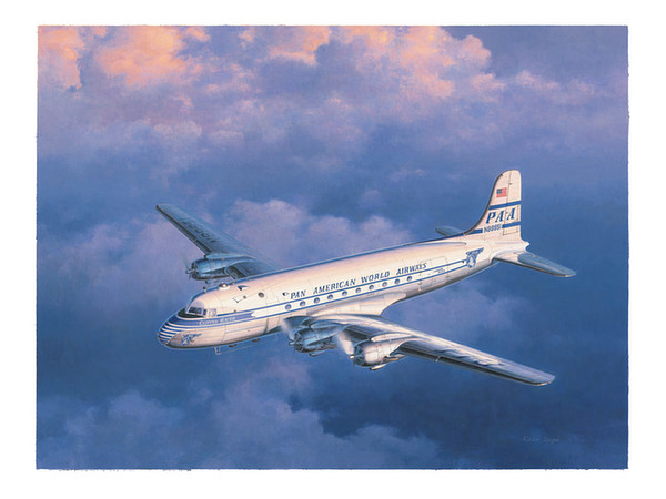 Shigeo Koike Art Print: Douglas DC-4 Transport