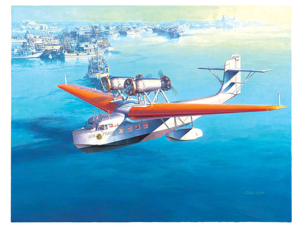 Shigeo Koike Art Print: Liore et Olivier LeO H-242-1 Flying Boat