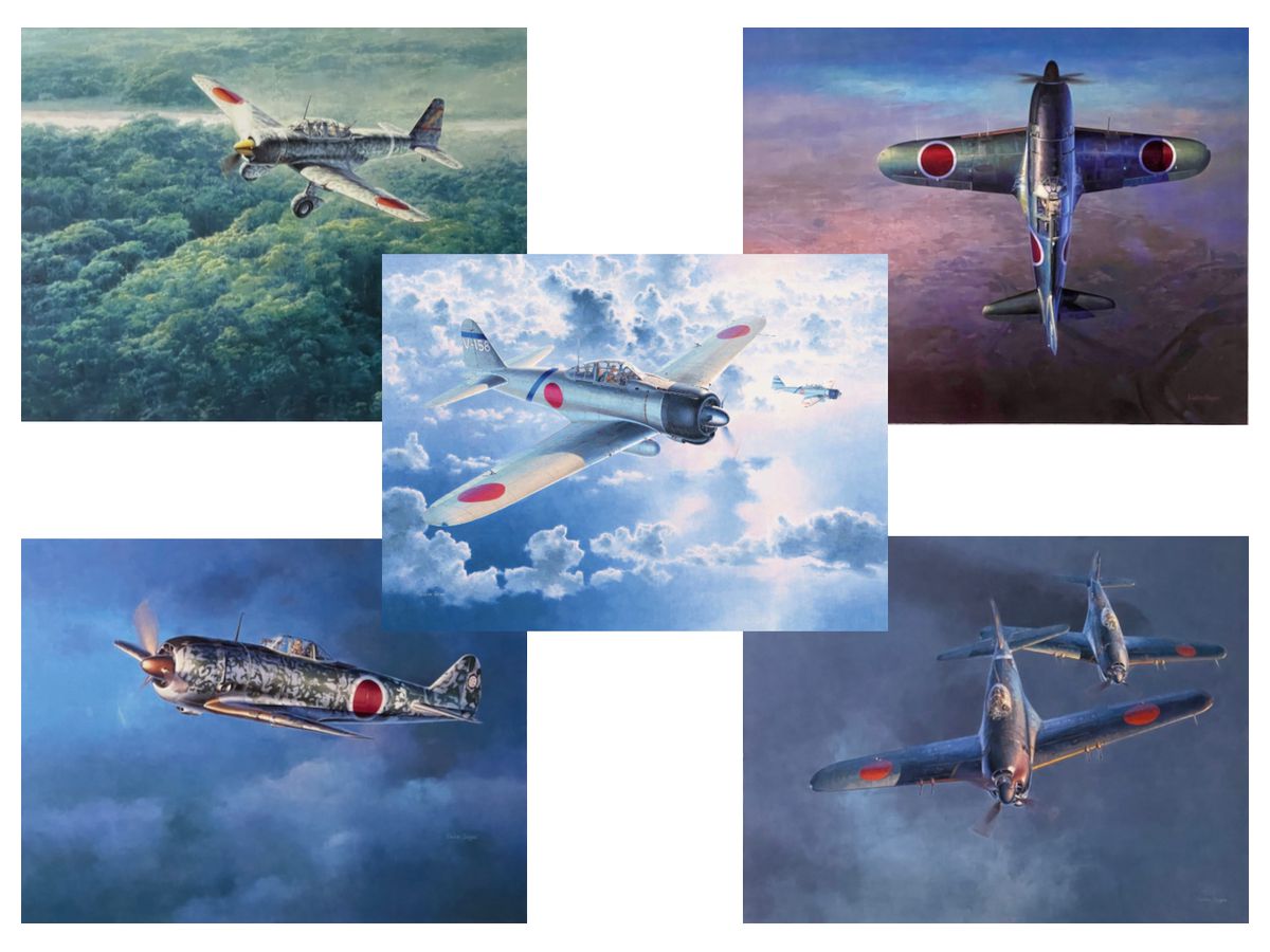 Japanese Fighter Planes (Art Print Bundle)