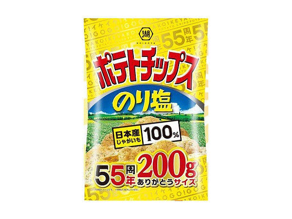 Potato Chip Nori Shio (Nori Salt) 55th Anniversary Thanks Size 200g
