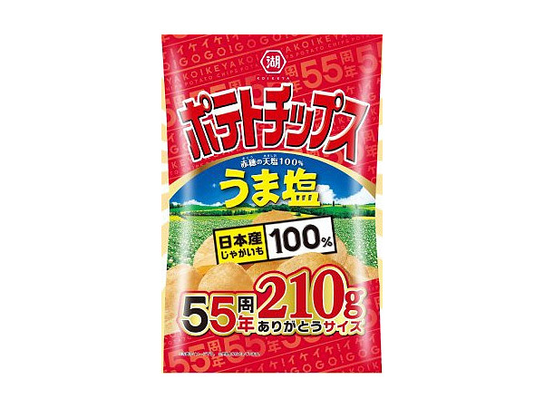 Potato Chip Umashio (Tasty Salt) 55th Anniversary Thanks Size 210g