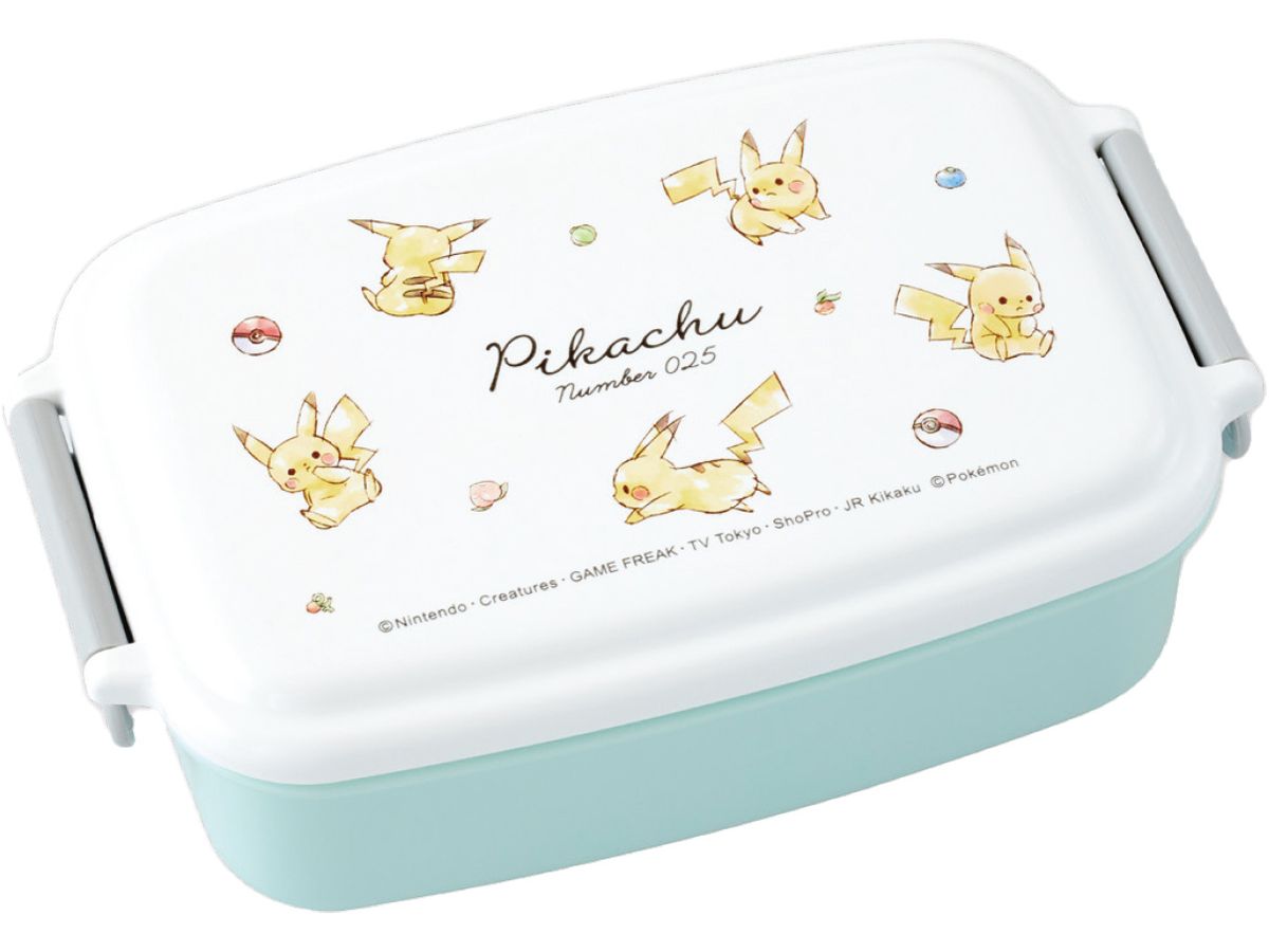Pokemon: One-Tier Lunch Box / With Berries, A Monster Ball, And Pikachu.