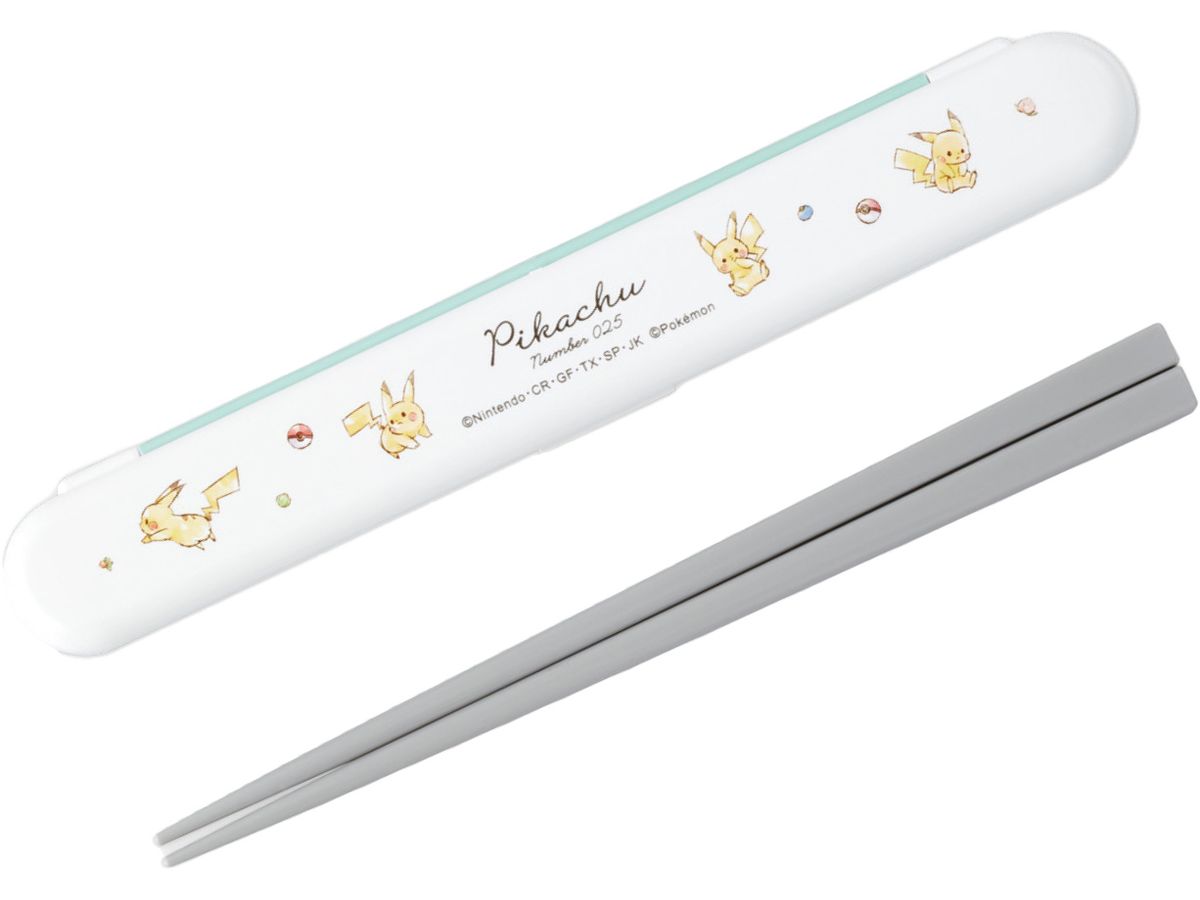 Pokemon: Chopsticks And Chopstick Case / Berries, Monster Balls, And Pikachu.