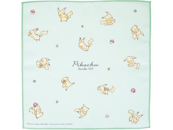 Pokemon: Lunch Cloth / Berries, Pokeballs, And Pikachu.