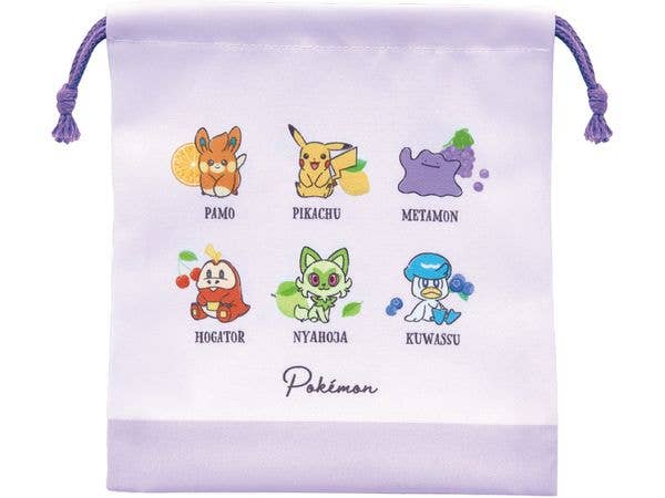 Pokemon: Pokemon A Gusseted Drawstring Bag / Full Of Fruit