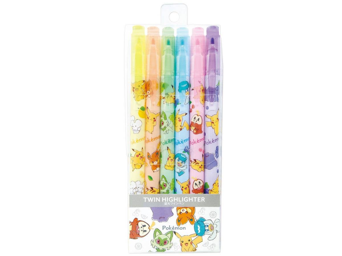 Pokemon: Highlighter Twin Pen Set / 6 Colors