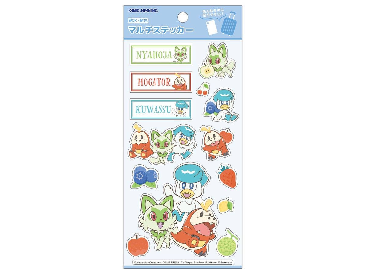 Pokemon: Multi-Sticker / Fruit Blue