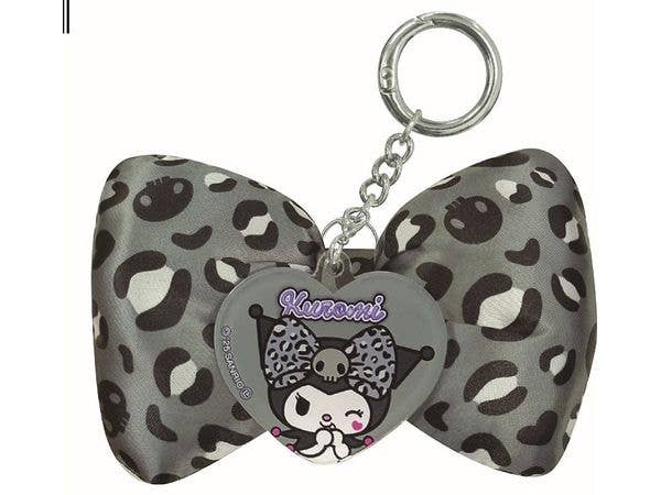 Sanrio: Hello Kitty Kuromi Big Ribbon Keychain / Kuromi Gray