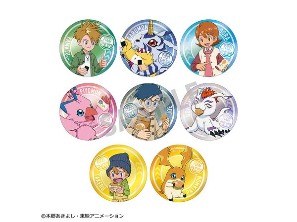 Digimon Adventure: Trading Metal Can Badge vol.2 / Share Food 1Box 8pcs